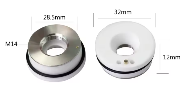 Bodor Ceramic Ring 32mm Diameter 14mm Thread 2D