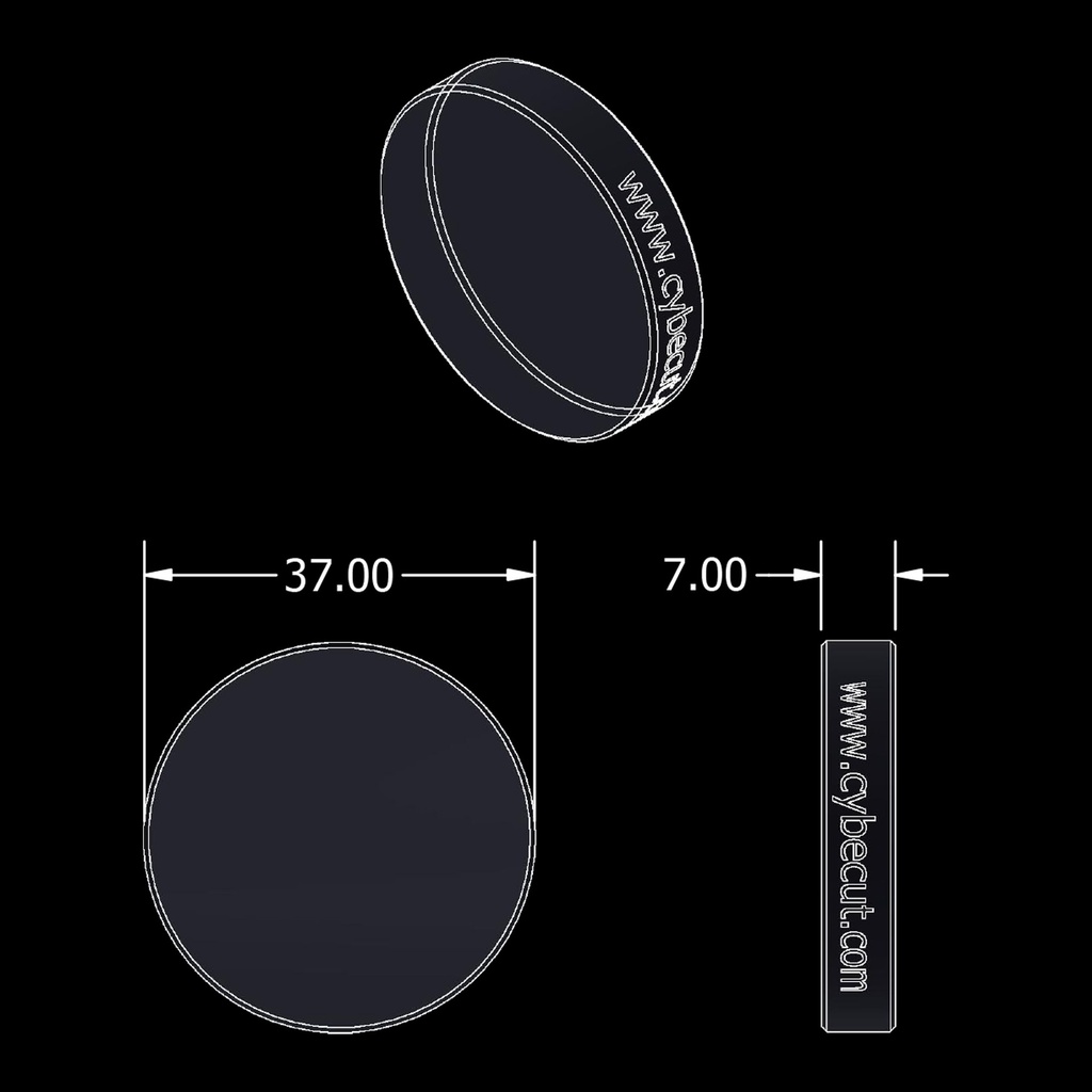 Cybecut Protective Lens 37*7mm 10kw