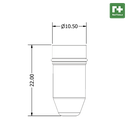 RayTools Nozzle Bullet-Shape 2D