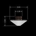 Cybecut Nozzle 2.0 Double 28mm Diameter 11mm Thread 2D