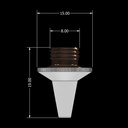 Cybecut Nozzle 2.0 Double 15mm Diameter 8mm Thread 3D 