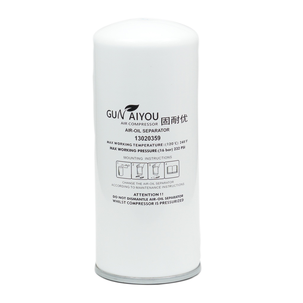Bodor, Filtro separador de aceite y gas 4.375" Diam X 10.25" Altura