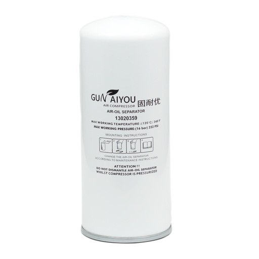 [13020359] Bodor, Filtro separador de aceite y gas 4.375" Diam X 10.25" Altura